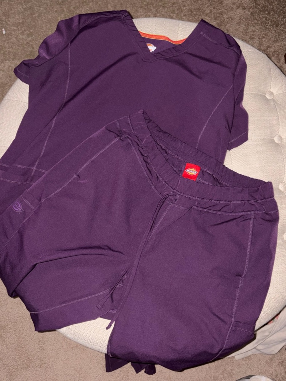 Dickies Dynamix scrub set -top is L, pants medium PETITE
